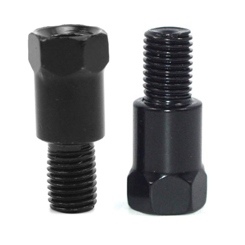 SEMIMO Motorcycle Mirror Mount Adapter Height adjustment Screw Rearview Mirrors Thread diameter Converter 10mm RH to 8mm RH and 8mm LH (2Pcs) - Image 1